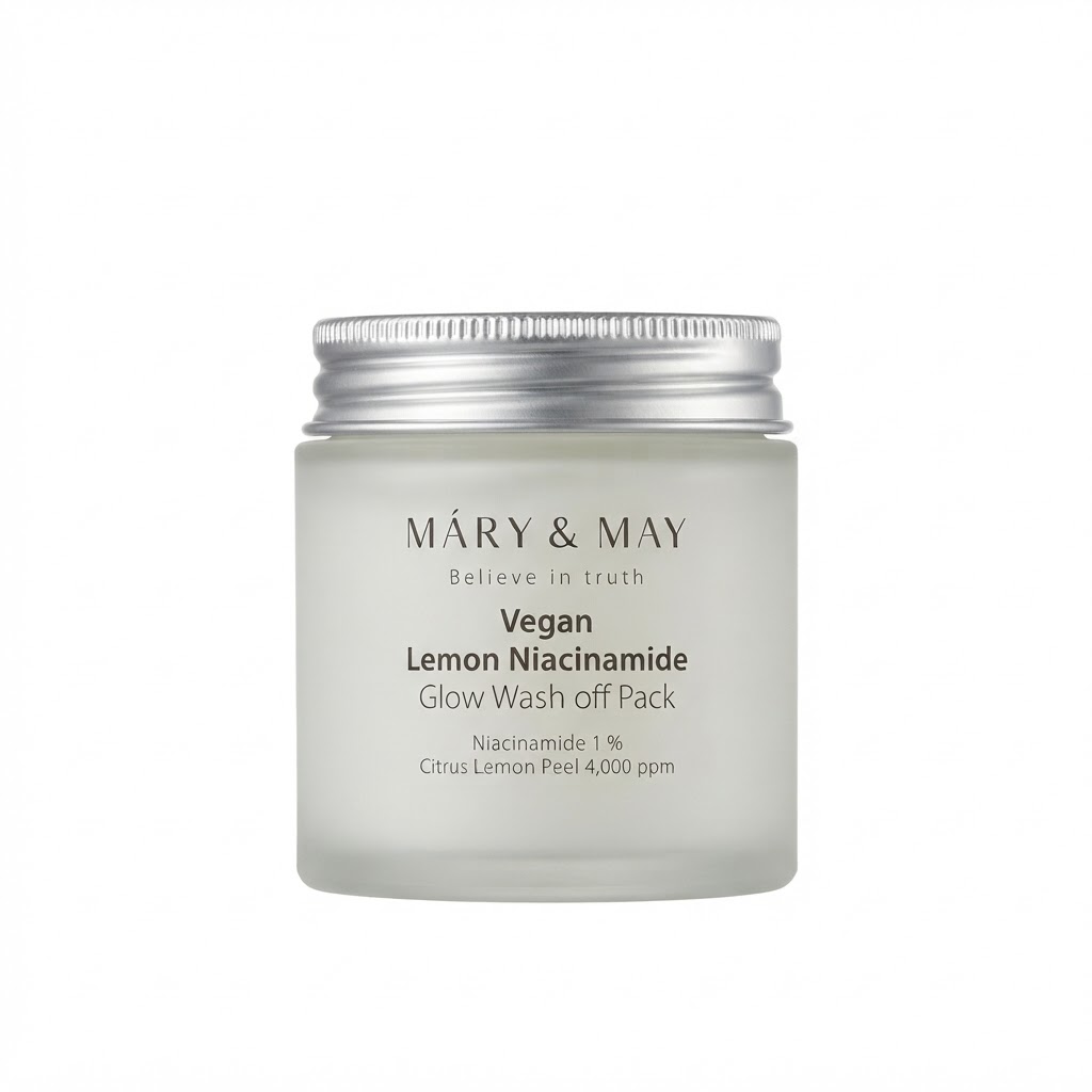 15342f6e-5e5f-4944-acea-f4f0261fb083 Mary&May Lemon Niacinamide Glow Wash off Pack 125g - Image 1