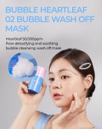 BE THE SKIN Heartleaf O2 Bubble Wash Off Maskpack 120g - Image 3