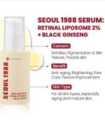 KSECRET SEOUL1988 Retinal Liposome 2% + Black Ginseng 30ml - Image 3